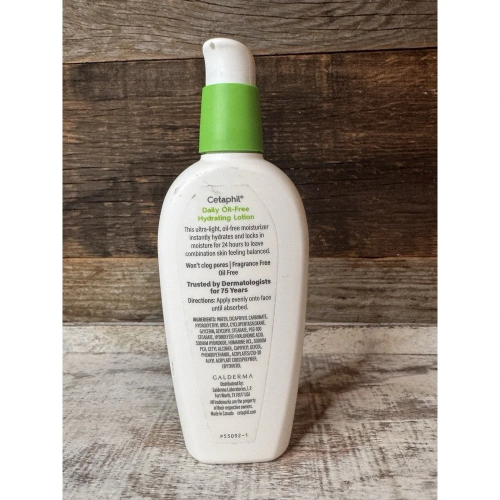 Cetaphil Daily Hydrating Lotion for Face w/ Hyaluronic Acid 3 fl oz – New No Box